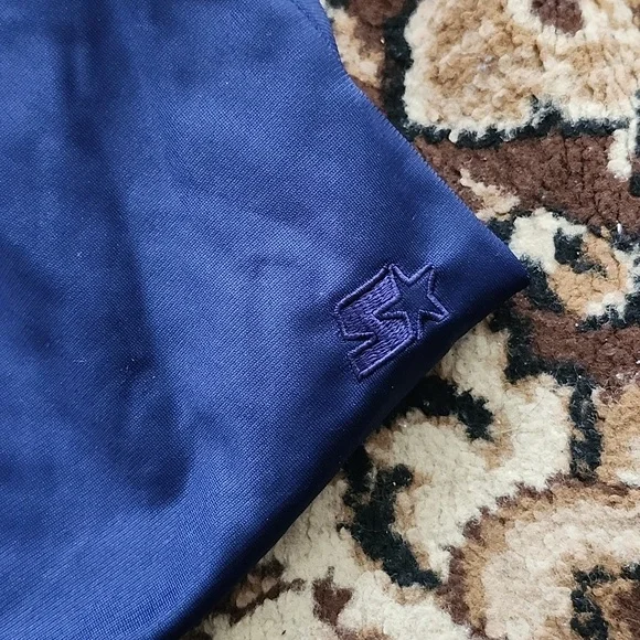 STARTER Blue and White Stripe Jogger Sweatpants Athletic Fit; Navy, Size:XL - Picture 4 of 13